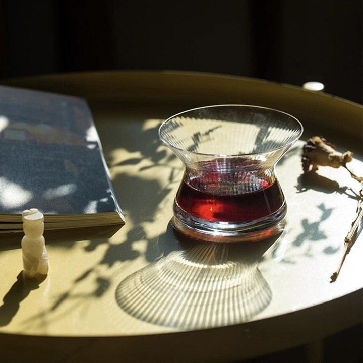Lisslune | Rotating Mirror Glass - Rotating Whiskey Drinking Glass