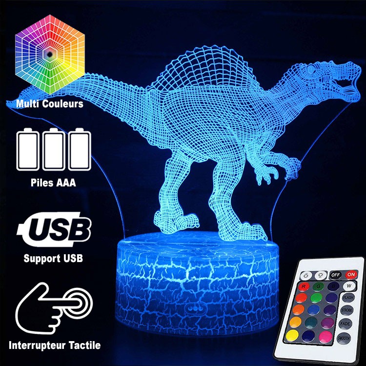 Lisslune | 3D Lamp Dinosaur Spinosaurus Terrible