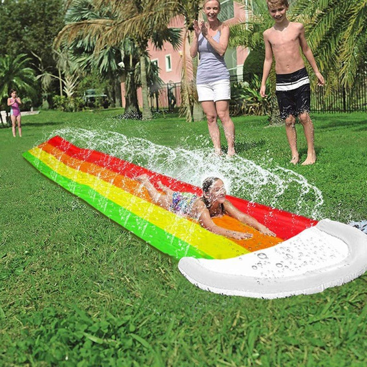 Lisslune | Splashrush Trail Water Slide – Extra-Long Garden Slip Fun with Colorful Rainbow Design