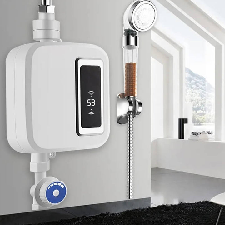 Lisslune | Instant Tankless Electric Water Heater | Unlimited Hot Water On Demand | Space-Saving & Energy Efficient