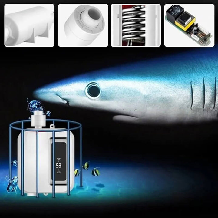 Lisslune | Instant Tankless Electric Water Heater | Unlimited Hot Water On Demand | Space-Saving & Energy Efficient