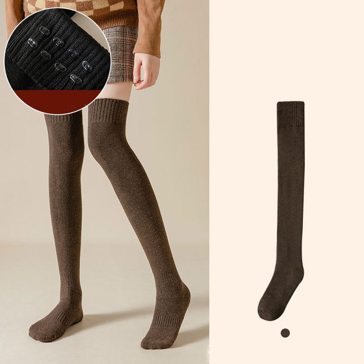Lisslune | Non-slip Over-the-knee stockings made of cotton with silicone
