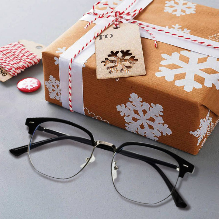 Lisslune | Blue Light Blocking Half-Rim Glasses