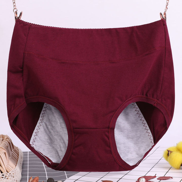Lisslune | High-waisted antibacterial, leak-proof physiological cotton briefs