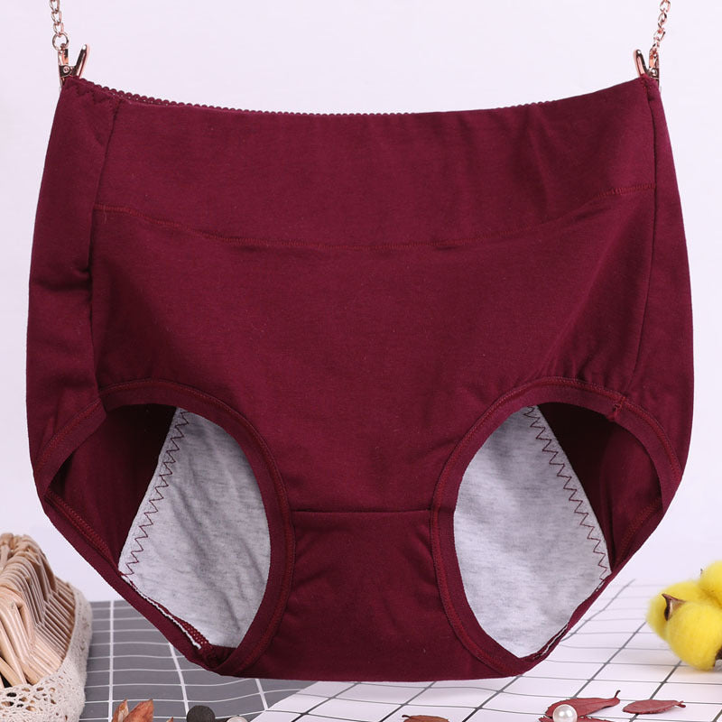 Lisslune | High-waisted underwear made of antibacterial and drip-proof physiological cotton