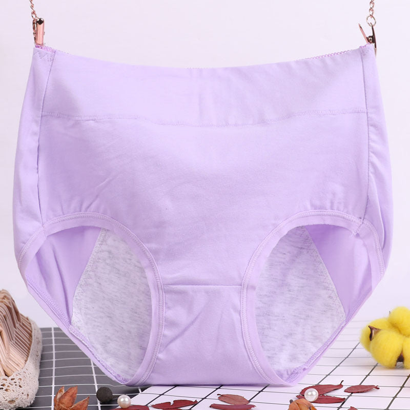 Lisslune | High-waisted underwear made of antibacterial and drip-proof physiological cotton