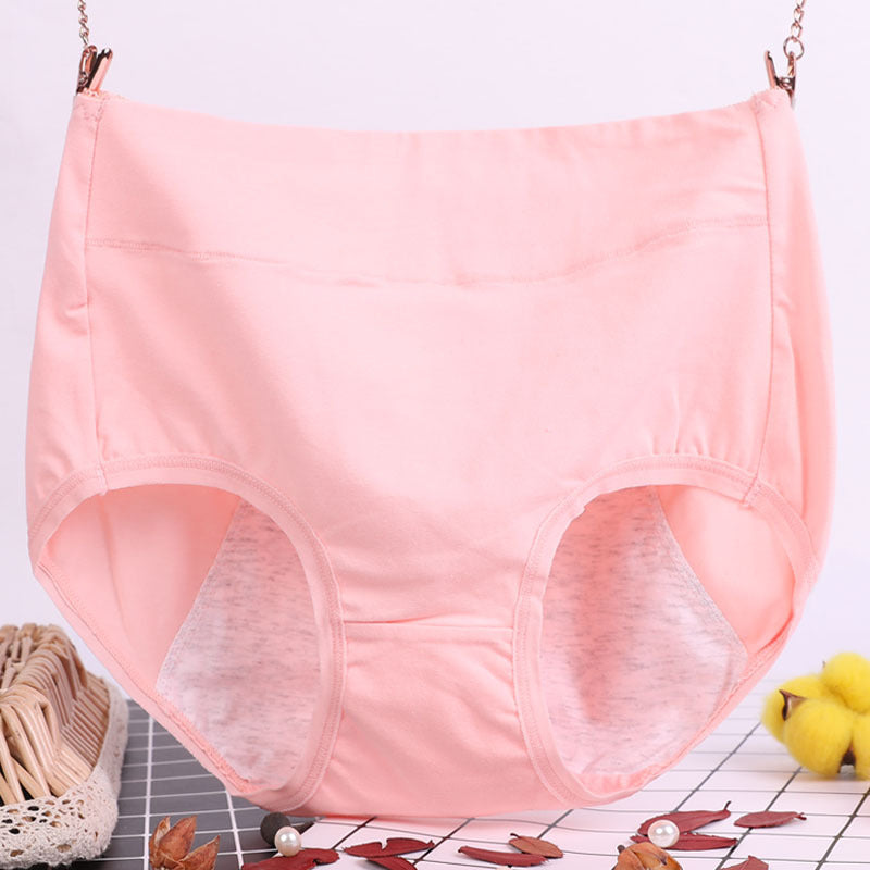 Lisslune | High-waisted underwear made of antibacterial and drip-proof physiological cotton