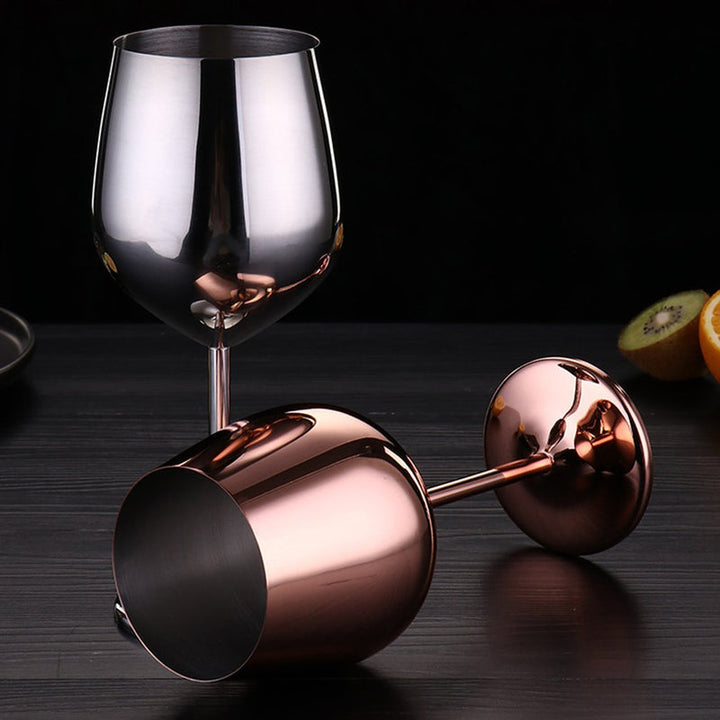 Lisslune | 500ml Stainless Steel Wine Glasses