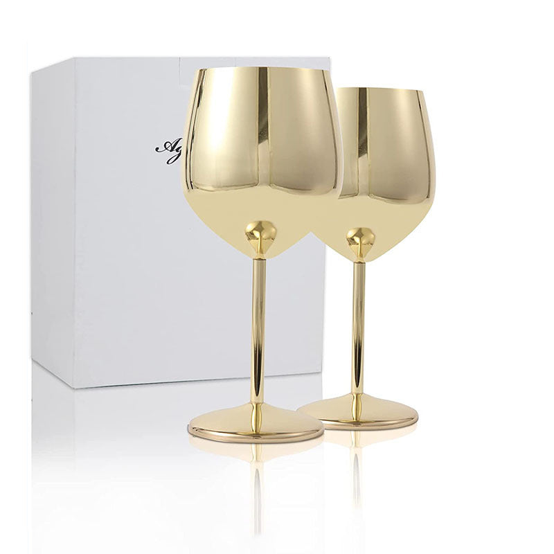 Lisslune | 500ml Stainless Steel Wine Glasses