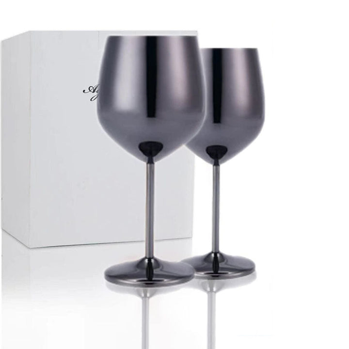 Lisslune | 500ml Stainless Steel Wine Glasses