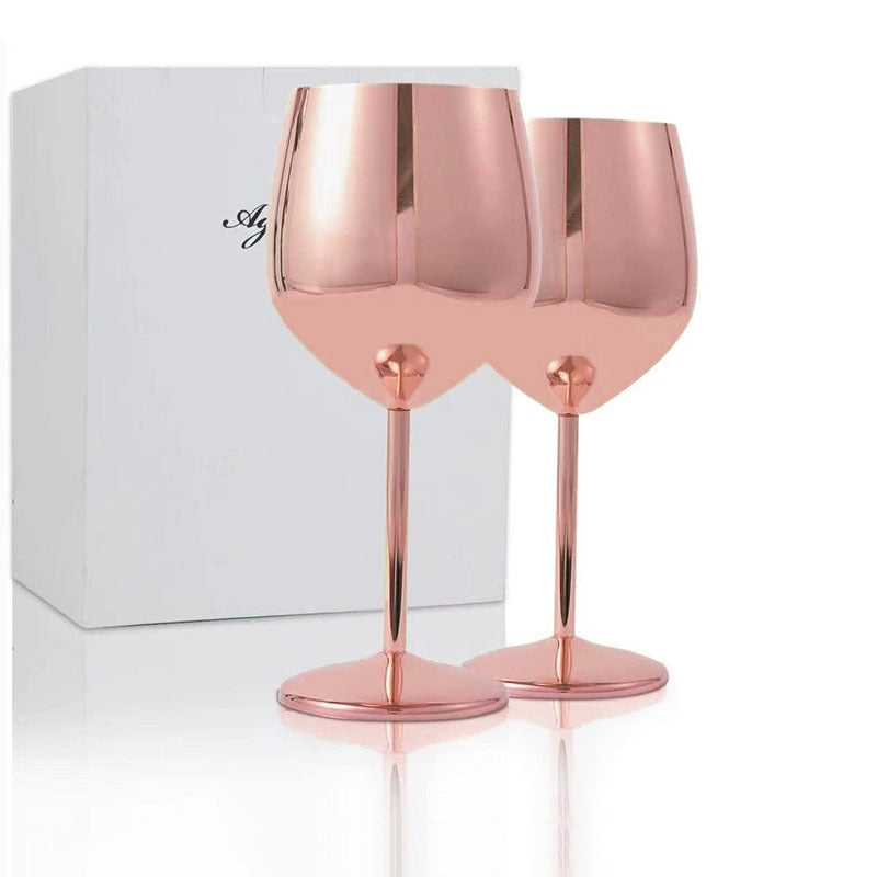 Lisslune | 500ml Stainless Steel Wine Glasses