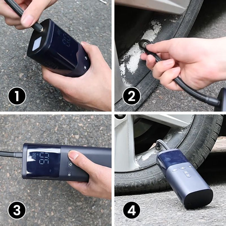 Lisslune | Portable Wireless Car Tire Inflator Air Compressor - Practical Gift