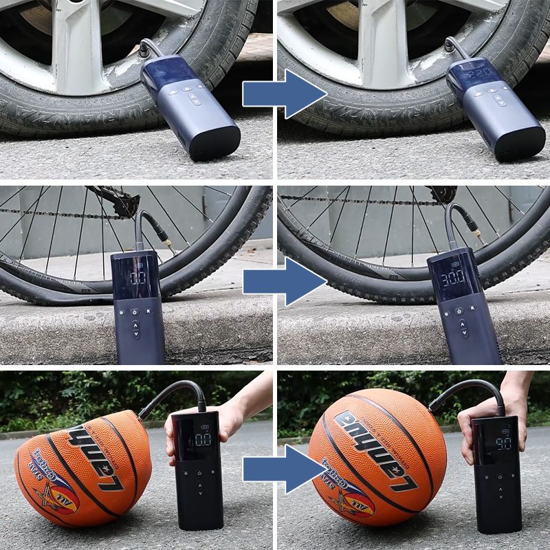 Lisslune | Portable Wireless Car Tire Inflator Air Compressor - Practical Gift