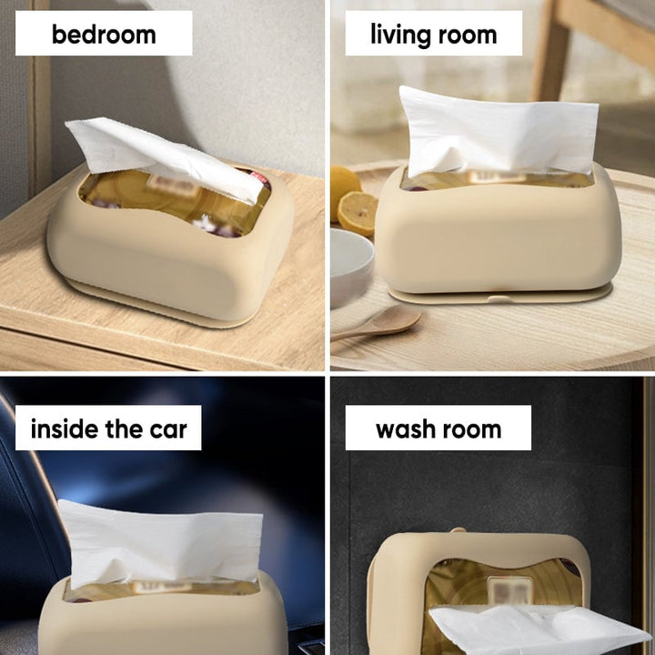 Lisslune | Household Silicone Suction Cup Tissue Box