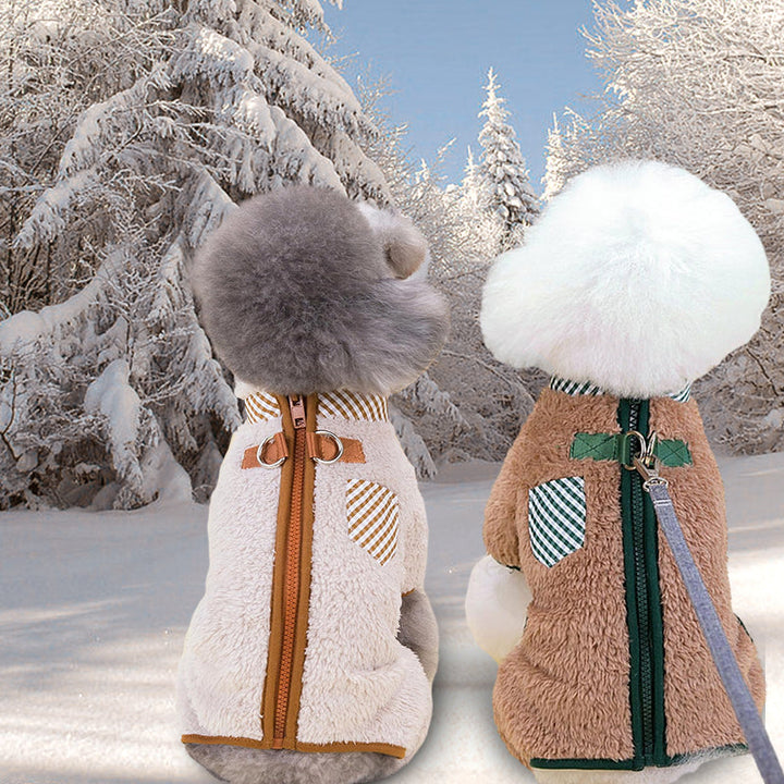 Lisslune | Cozy dog coat with D-rings