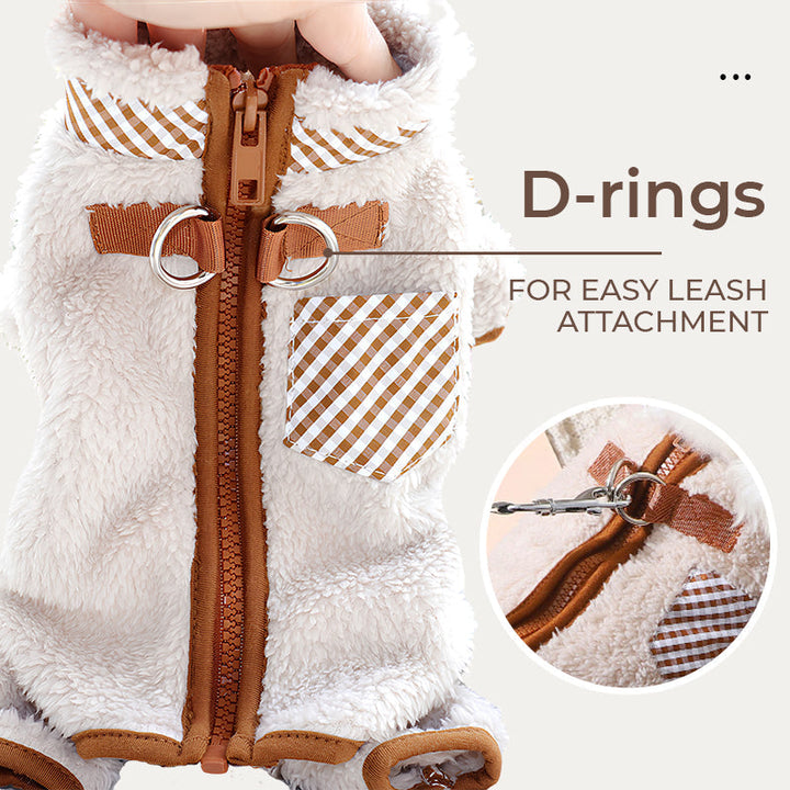 Lisslune | Cozy dog coat with D-rings