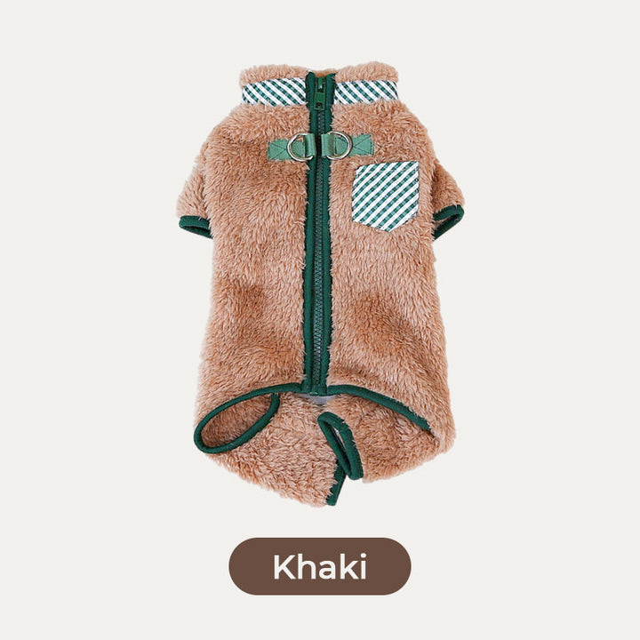 Lisslune | Cozy dog coat with D-rings