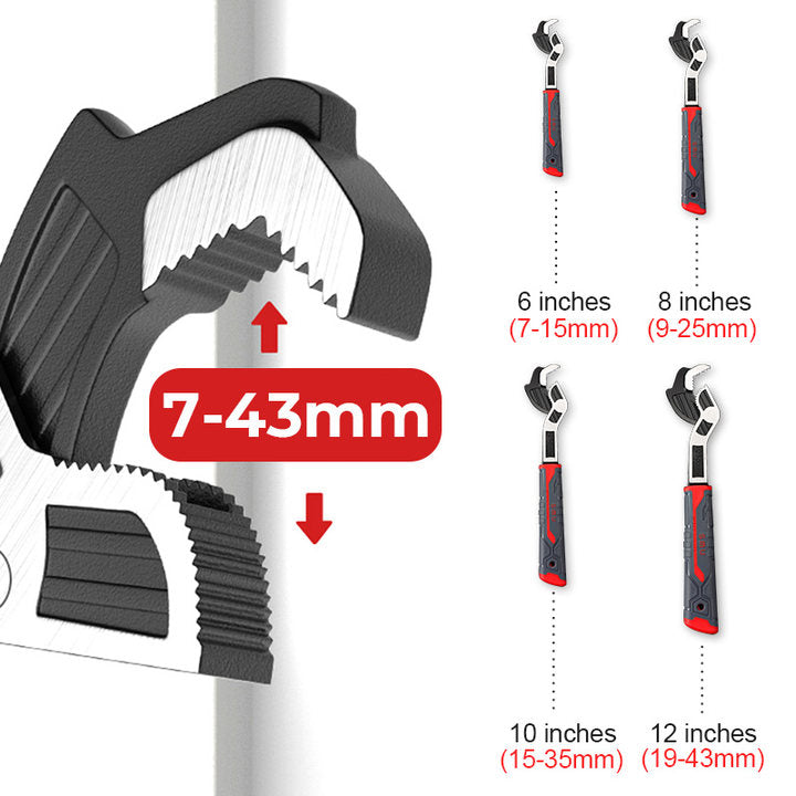 Lisslune | Industrial Grade Multifunctional Self-locking Pipe Wrench Tool