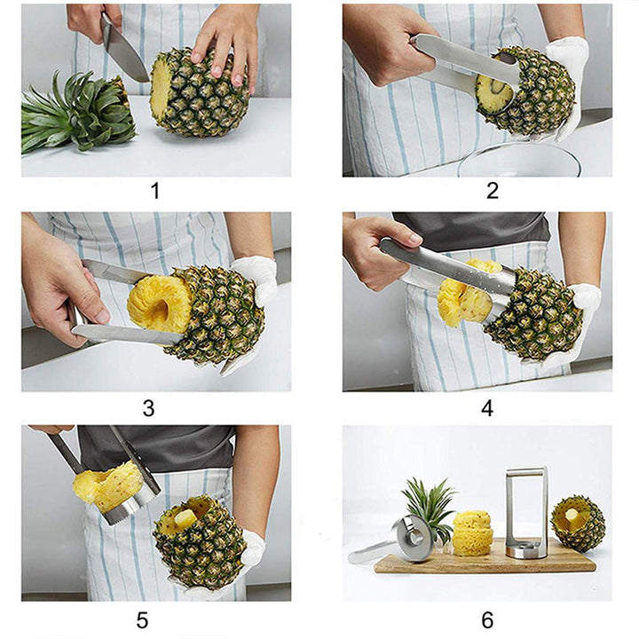Lisslune | Stainless steel food grade pineapple cutter