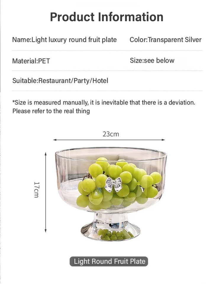Lisslune | Light Luxury Tall Fruit Plate