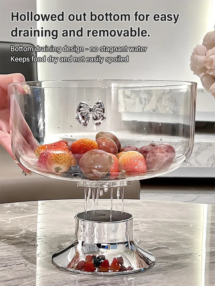 Lisslune | Light Luxury Tall Fruit Plate