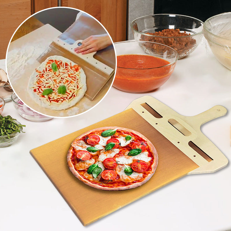 Lisslune | Premium Sliding Pizza Peel - Essential Kitchen Baking Tool