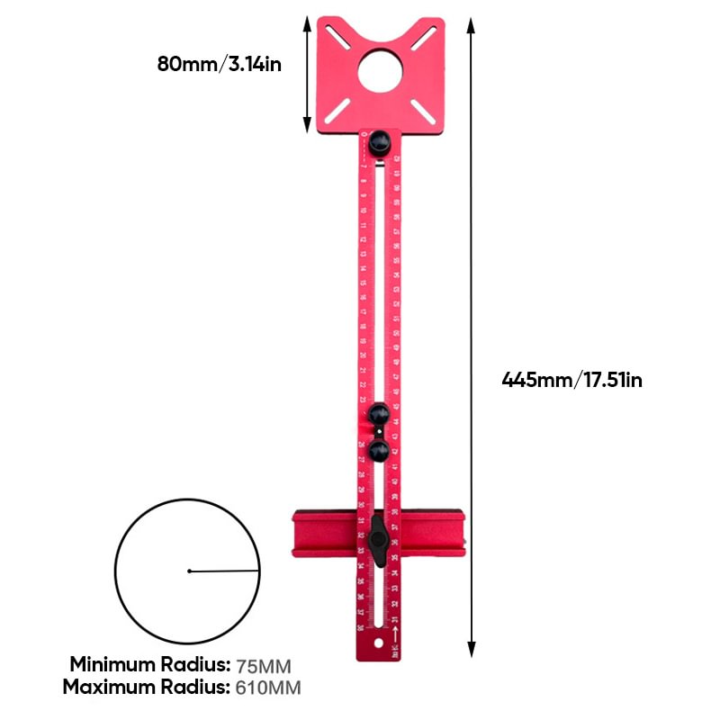 Lisslune | 3 in 1 Router Milling Groove Bracke
