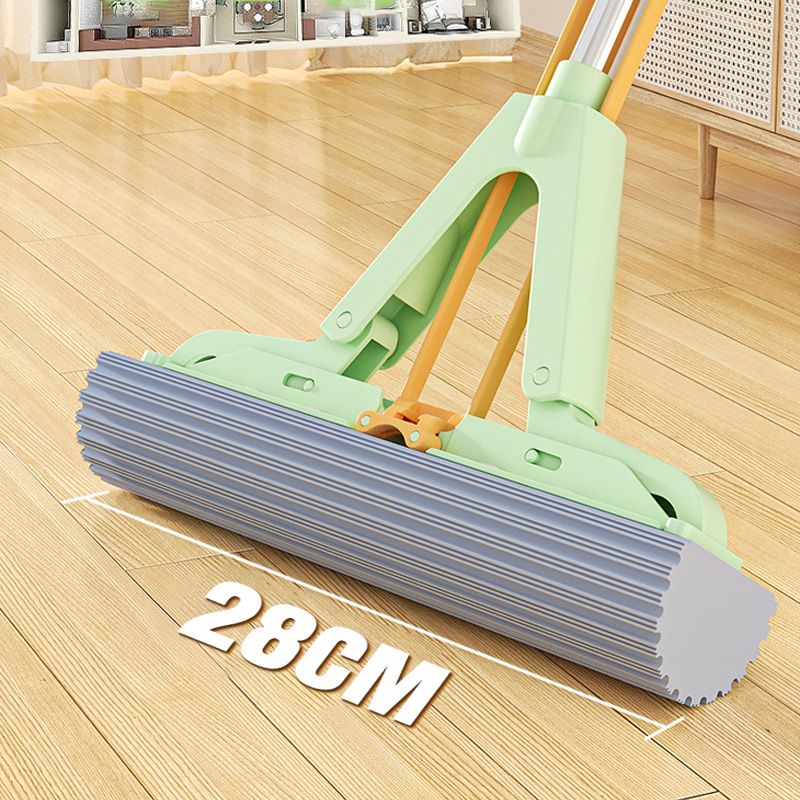 Lisslune | Absorbent Folding Squeeze Sponge Mop with Brush