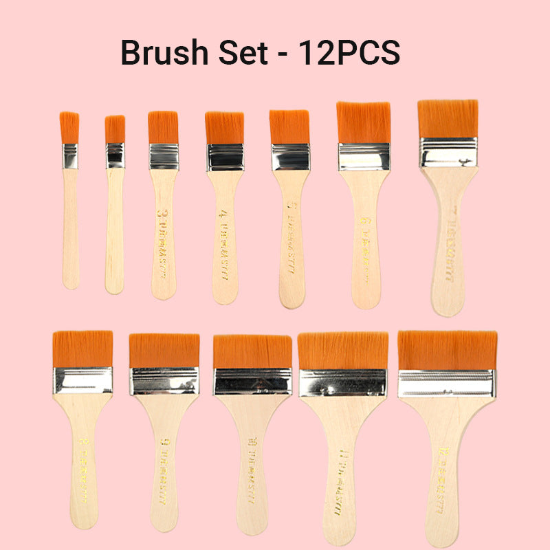 Lisslune | Chip Paint Brush Set for Paints, Stains, Varnishes, Glues