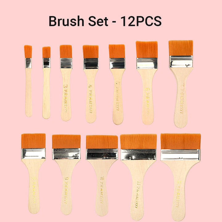 Lisslune | Chip Paint Brush Set for Paints, Stains, Varnishes, Glues