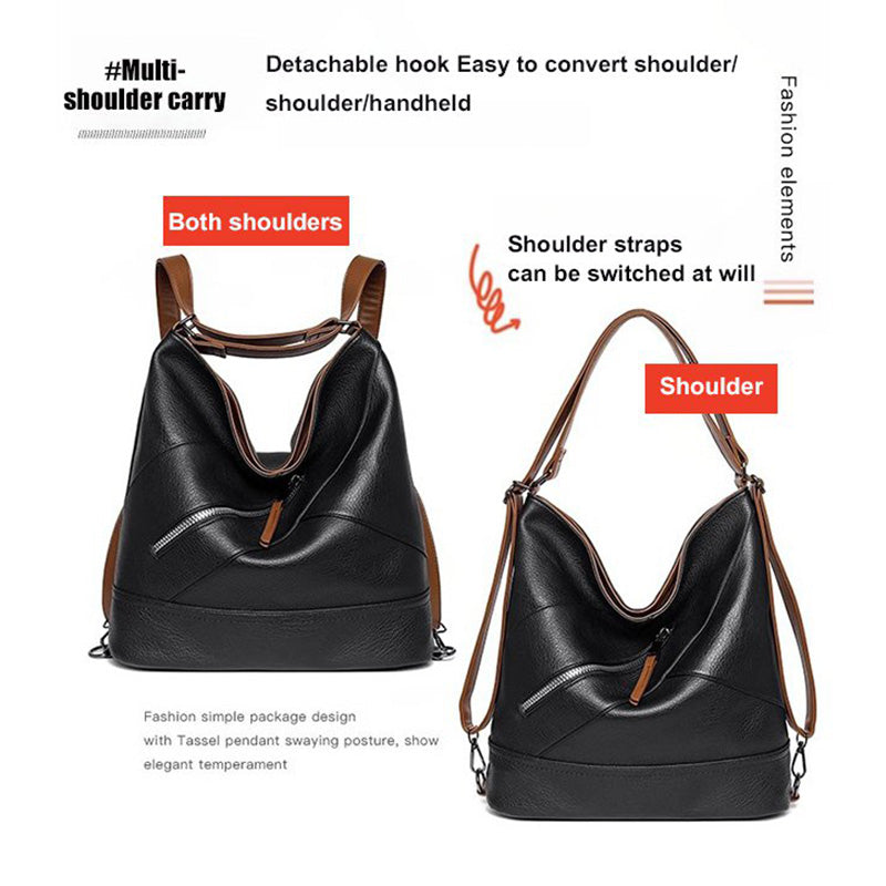 Lisslune | Large Capacity PU Leather Bucket Bag