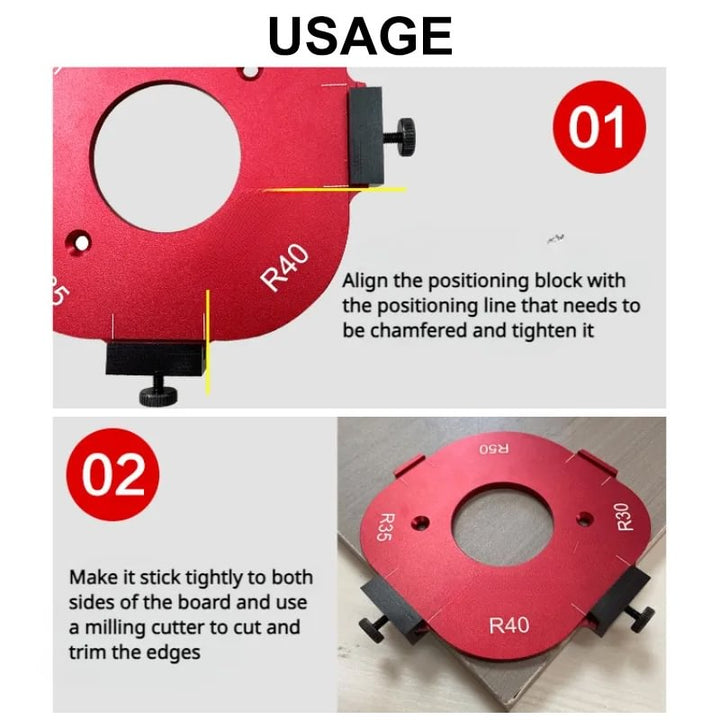 Lisslune | 4 In 1 Arc Angle Positioning Template