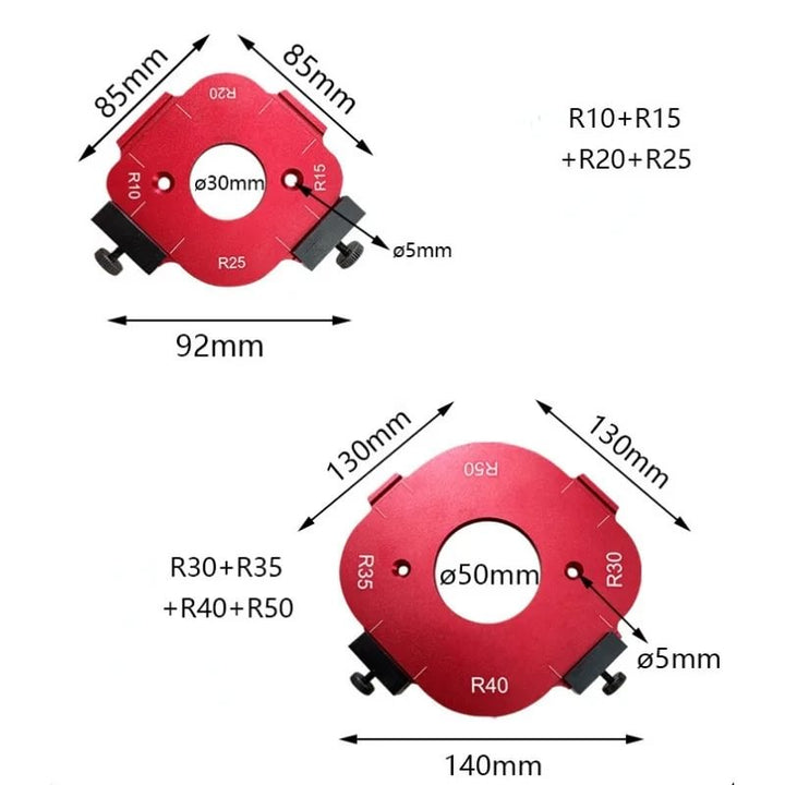Lisslune | 4 In 1 Arc Angle Positioning Template