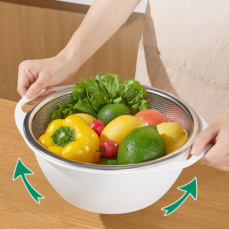 Lisslune | Multipurpose Double Layer Drainage Basket