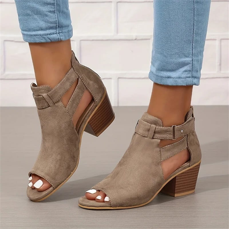 Lisslune | Women's Retro Sandals with Block Heel