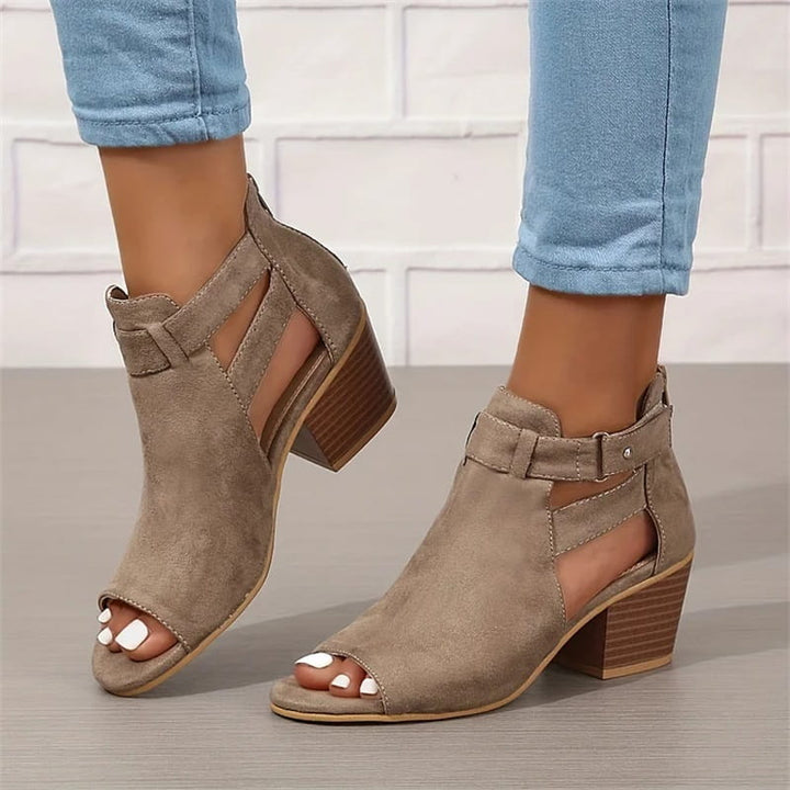 Lisslune | Women's Retro Sandals with Block Heel