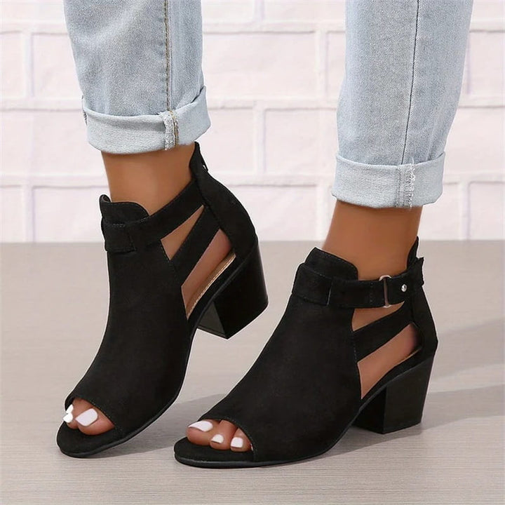 Lisslune | Women's Retro Sandals with Block Heel