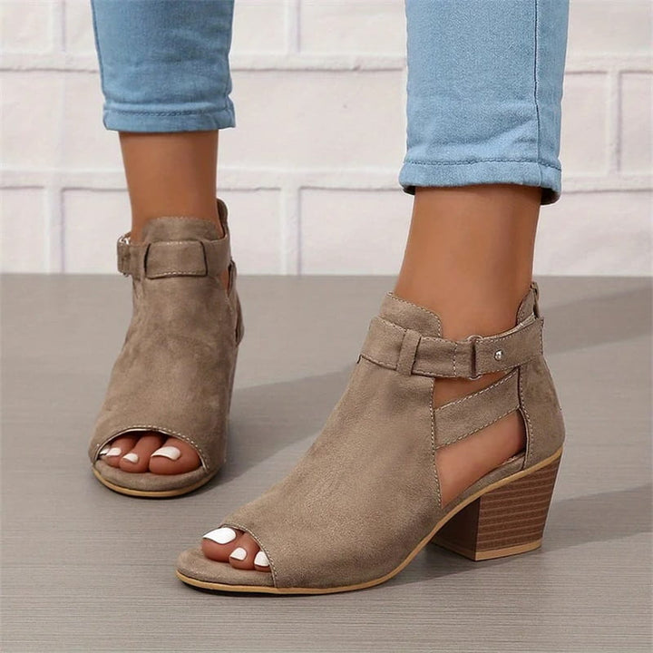 Lisslune | Women's Retro Sandals with Block Heel