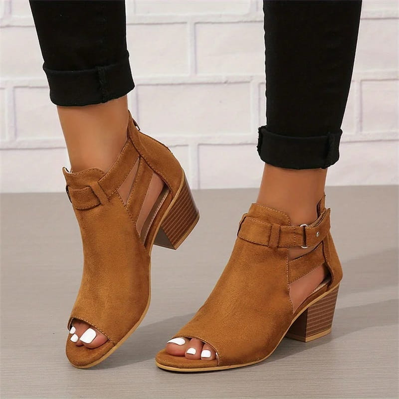 Lisslune | Women's Retro Sandals with Block Heel