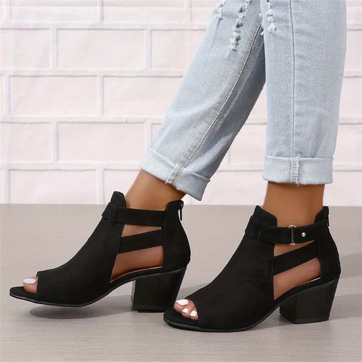 Lisslune | Women's Retro Sandals with Block Heel