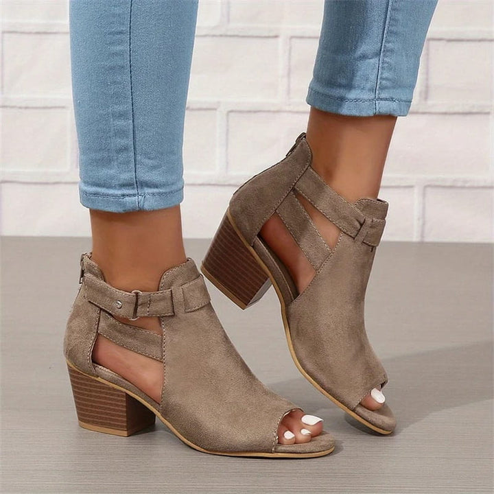 Lisslune | Women's Retro Sandals with Block Heel