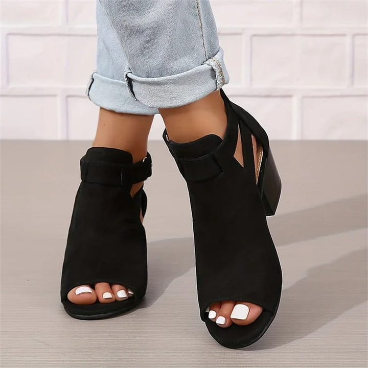 Lisslune | Women's Retro Sandals with Block Heel