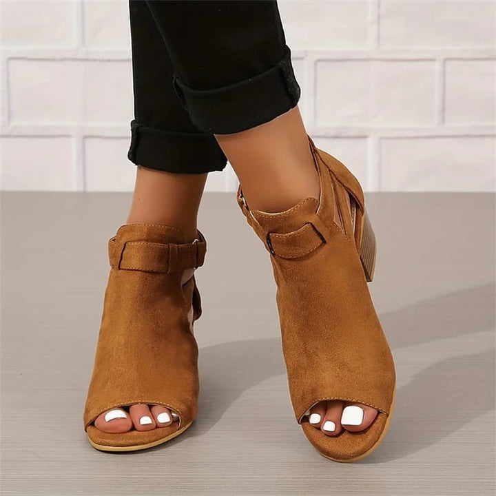 Lisslune | Women's Retro Sandals with Block Heel