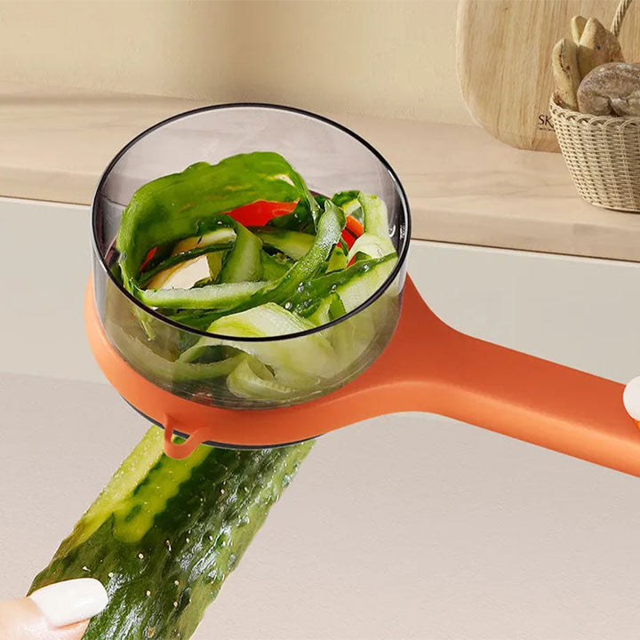Lisslune | Peely - Multifunctional Peeler with Collection Container for Residues