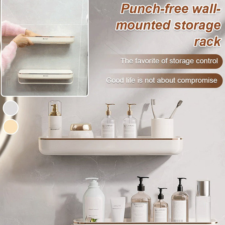 Lisslune | No-Punch Wall Mounted Bathroom Storage Shelf