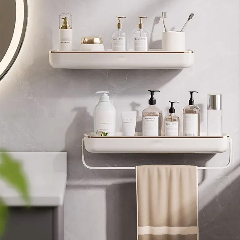 Lisslune | No-Punch Wall Mounted Bathroom Storage Shelf