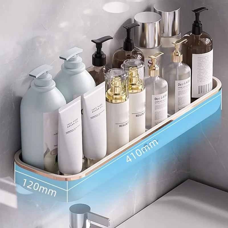 Lisslune | No-Punch Wall Mounted Bathroom Storage Shelf