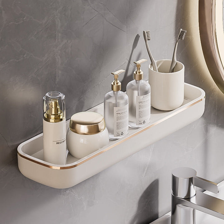 Lisslune | No-Punch Wall Mounted Bathroom Storage Shelf