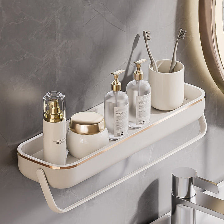 Lisslune | No-Punch Wall Mounted Bathroom Storage Shelf
