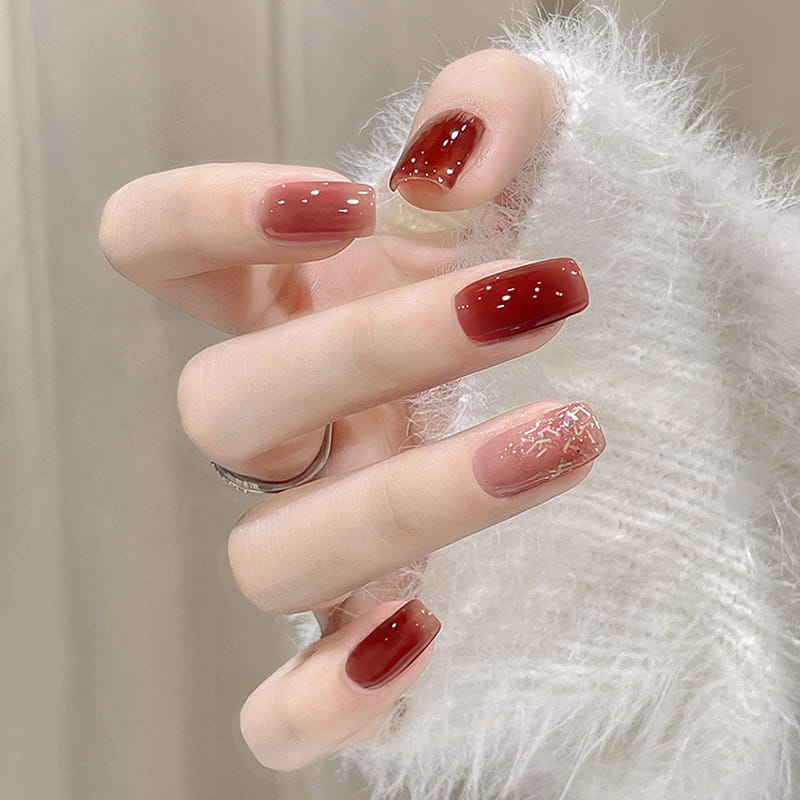 Lisslune | Trendy Bicolored Glitter Nail Polish Set